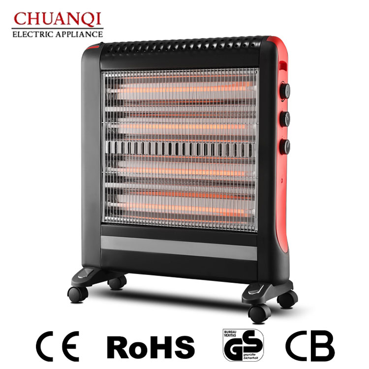 Čo robí 2400W 4 trubicový kremenný ohrievač s kolieskami ideálnym riešením pre rýchle a mobilné vykurovanie?